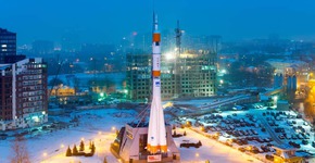 Памятный комплекс ракеты-носителя "Союз"