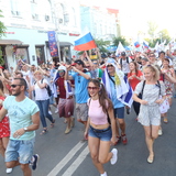 В Самаре прошел танцевальный флешмоб в поддержку сборной России