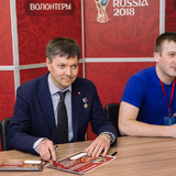 Посол города-организатора Чемпионата мира по футболу FIFA 2018 в России<sup>ТМ</sup> Самары, Герой Российской Федерации Олег Кононенко: «Волонтеров и космонавтов объединяет любопытство»